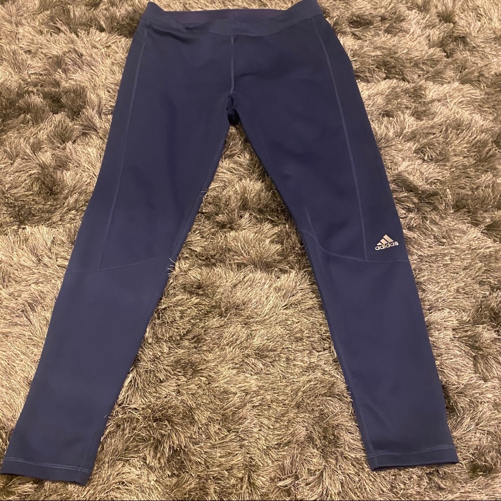 Blue adidas leggings